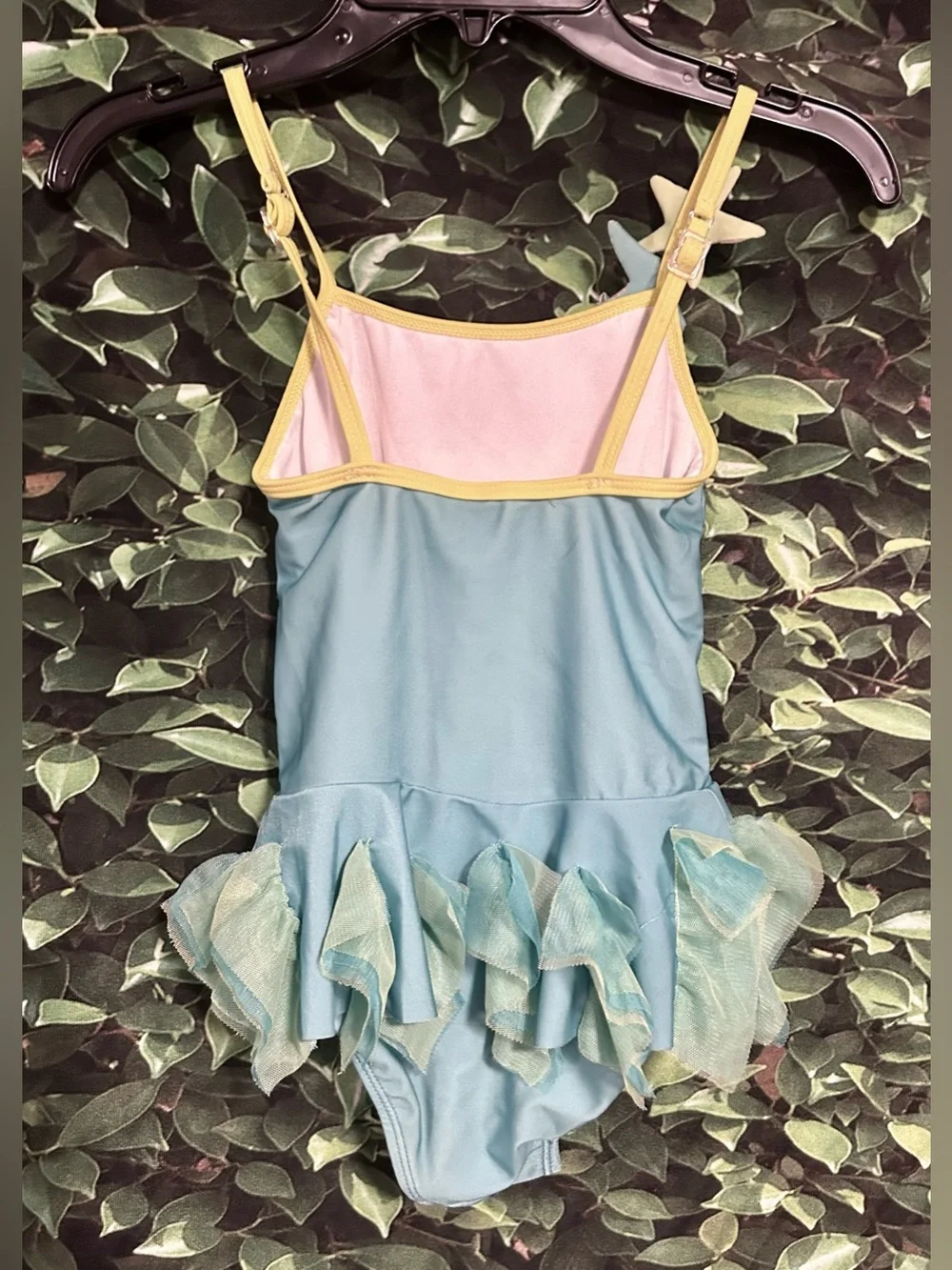 Disney Store Ariel Little Mermaid Swimsuit Teal Girls 5/6